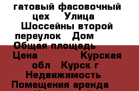 гатовый фасовочный цех  › Улица ­ Шоссейны второй переулок › Дом ­ 21 › Общая площадь ­ 50 › Цена ­ 30 000 - Курская обл., Курск г. Недвижимость » Помещения аренда   . Курская обл.